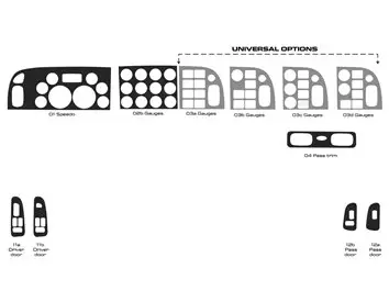 Camion Peterbilt 365 2016-2021 Style intérieur de la cabine Beaucoup d'origine Kit de garniture de tableau de bord - 1