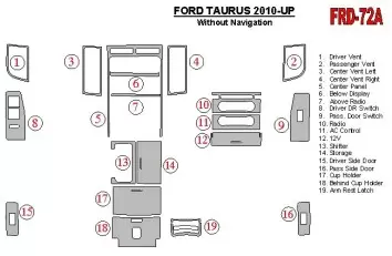 Ford Taurus 2010-UP BD Kit la décoration du tableau de bord - 1 - habillage decor de tableau de bord