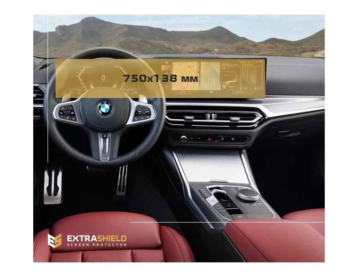 BMW 3 Series (G80) 2018 - Present Digital Speedometer (Sans sensor) 12,3" Protection d'écran Résiste aux rayures HD transpare - 
