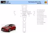 Ford Fiesta 2008-2017 Kit la décoration du tableau de bord 28 Pièce