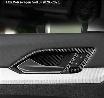 Volkswagen Golf VIII CD 2019 up Kit la décoration du tableau de bord 31-Pièce - 6 - habillage decor de tableau de bord