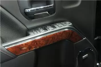 Chevrolet Silverado 1500 Double Cab 2014-2018 Ensemble Complet WHZ Décoration de tableau de bord - 4 - habillage decor de tablea