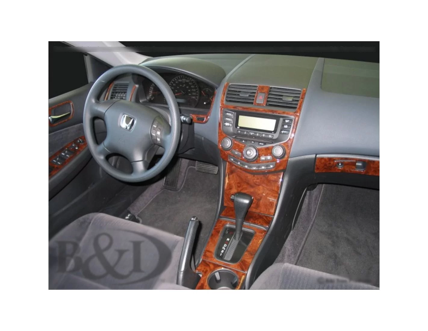 Honda Accord 2003-2007 Ensemble Complet, Avec NAVI system, 4 Des portes BD Kit la décoration du tableau de bord - 1 - habillage 