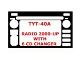 Toyota Celica 2000-UP 6 CD changer, 1 Parts set BD Kit la décoration du tableau de bord