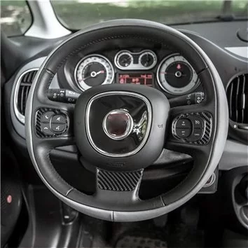 Fiat 500L 2012–2018 Habillage Décoration de Tableau de Bord 27-Pièce