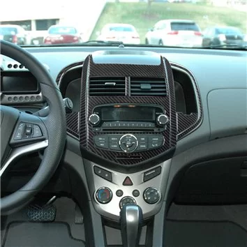 Chevrolet Aveo T300 2012–2020 Habillage Décoration de Tableau de Bord 21 Pièce