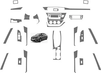 Toyota Corolla 2014 Paquet de base BD Décoration de tableau de bord