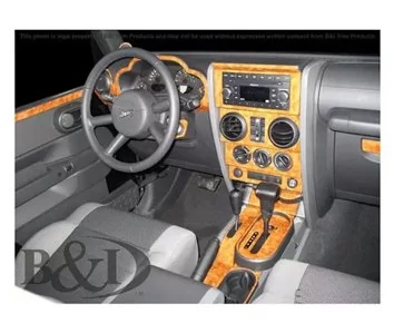 Jeep Wrangler 2007-2010 Ensemble Complet, Automatic Gear BD Décoration de tableau de bord