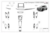 Jeep Compass S 2022-2025 Habillage Décoration de Tableau de Bord 30-Pièce