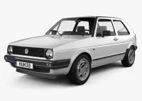 VOLKSWAGEN VW GOLF II décor intérieur | Décoration Tableau