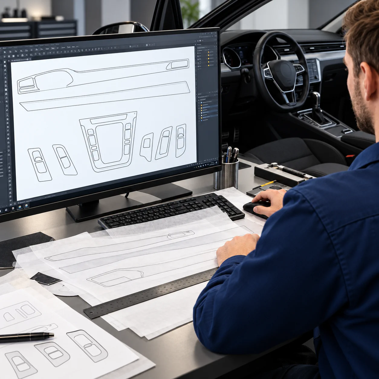 Transformation des gabarits numérisés en dessins vectoriels