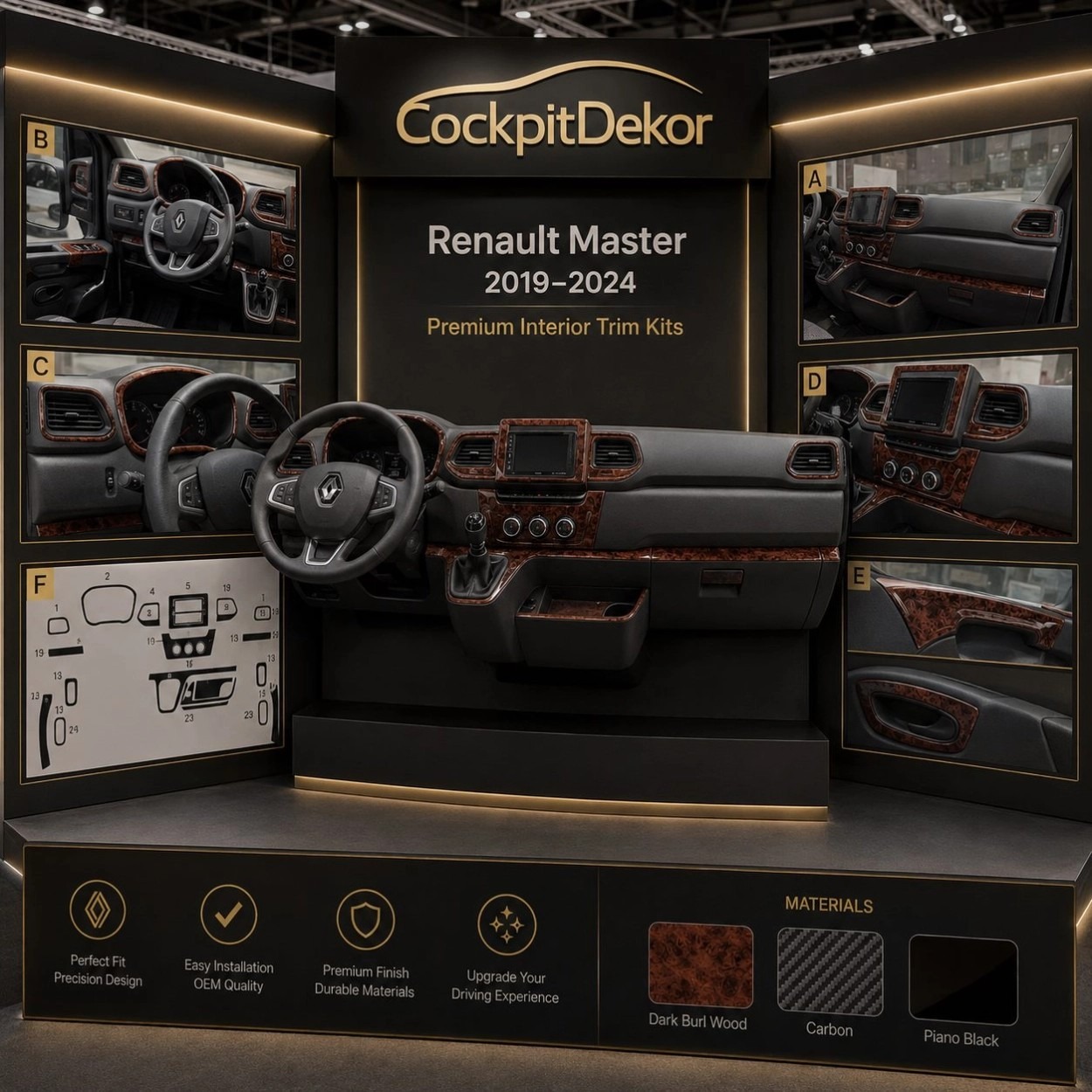 Habillage tableau de bord Renault Master / Nissan Interstar : quel kit choisir ?